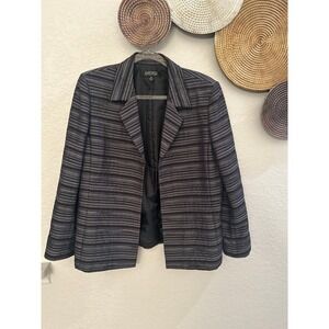Kasper ASL striped blazer suit jacket size 14